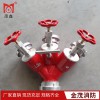 螺旋式二三分水器內(nèi)扣式卡式快速2.5Mpa高壓閘閥式一進三出